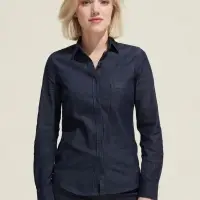 Рубашка женская Barry Women синяя (деним), размер L