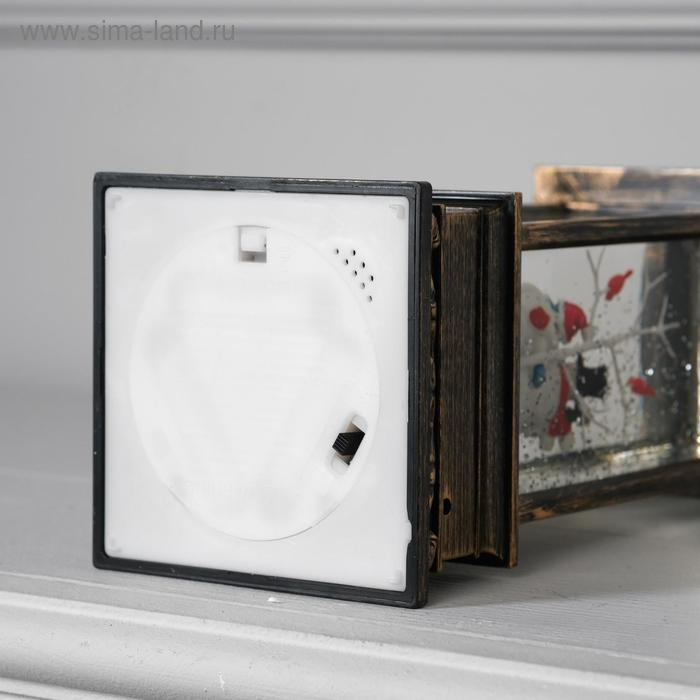 Светодиодная фигура &laquo;Семья снеговиков&raquo; 10 &times; 27 &times; 10 см, пластик, батарейки ААх3 (не в комплекте), свечение тёплое белое