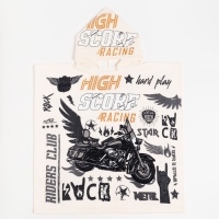 Полотенце-пончо детское махровое Крошка Я "Racing" 60*120см, 100% хлопок, 300гр/м2 Полотенце-пончо детское махровое Крошка Я "Racing" 60*120см, 100% хлопок, 300гр/м2