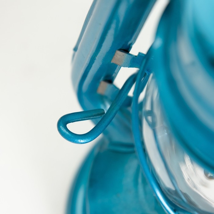 Керосиновая лампа декоративная лазурный 9,5х13,5х18,5 см RISALUX Керосиновая лампа декоративная лазурный 9,5х13,5х18,5 см RISALUX