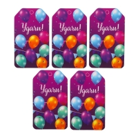 Набор шильдиков "Пожелания" фиолетовый фон, 4 вида, 20 штук, 5,5 х 8 см Набор шильдиков "Пожелания" фиолетовый фон, 4 вида, 20 штук, 5,5 х 8 см