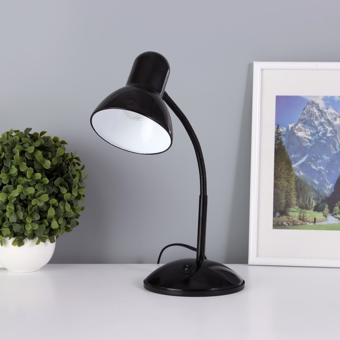 Лампа настольная "Школа" 1х40Вт E27 черный 22х14х32 см RISALUX