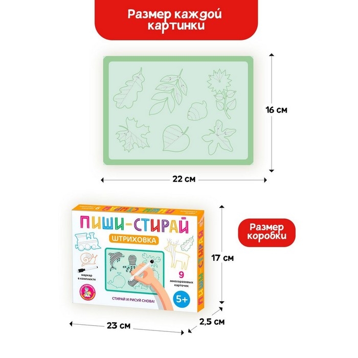 Обучающие карточки &laquo;Пиши-Стирай&raquo;