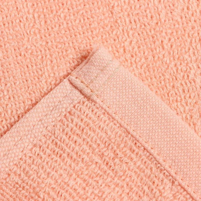 Полотенце махровое Love Life Border, 70х130 см, цвет персиковый, 100% хлопок, 380 гр/м2