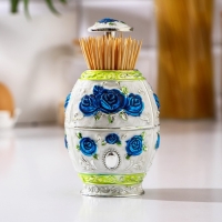 Подставка под зубочистки «Яйцо», 11×8 см, цвет белый Подставка под зубочистки «Яйцо», 11×8 см, цвет белый