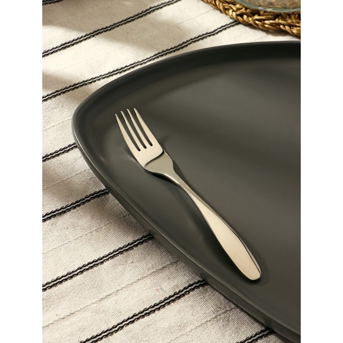 Вилка десертная из нержавеющей стали &laquo;Марио&raquo;, длина 16 см, цвет серебряный