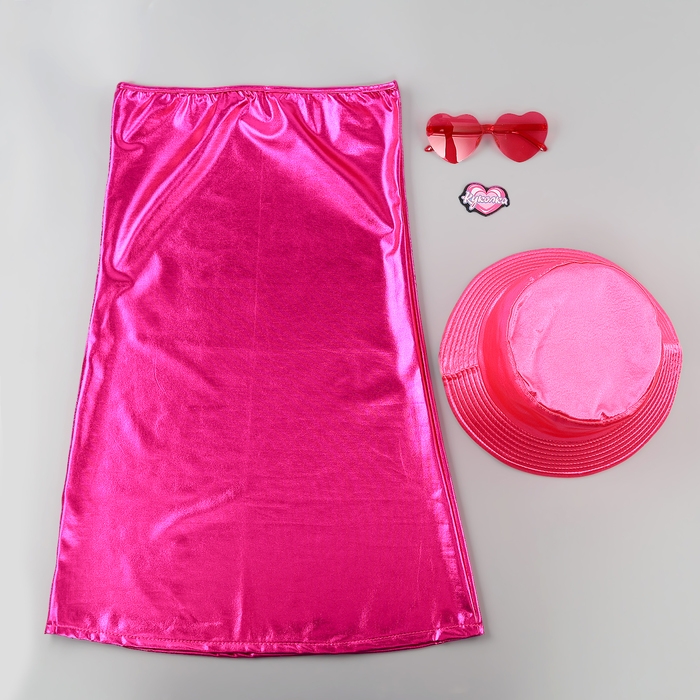 Карнавальный набор &laquo;Вечеринка в розовом&raquo;, платье, панама, очки, р-р 42-44