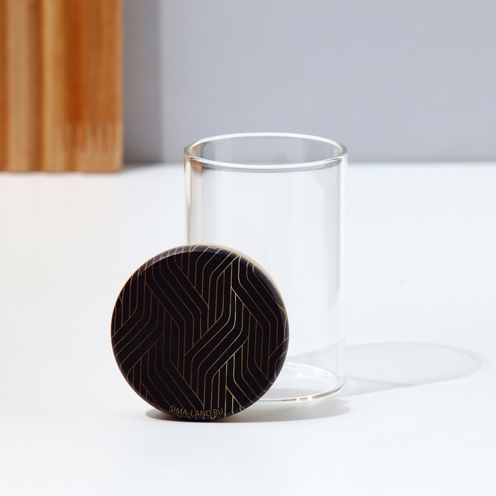 Банка для хранения сыпучих продуктов и круп &laquo;Геометрия&raquo;, 100 мл