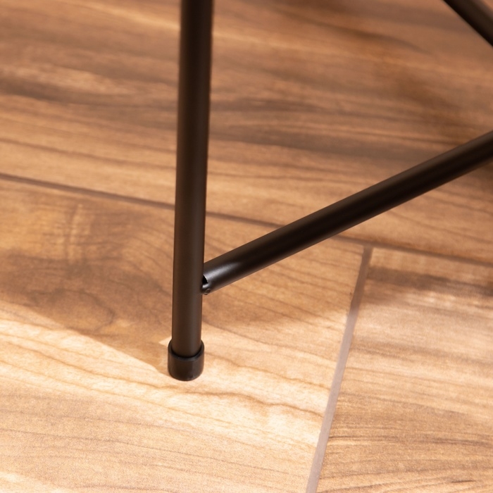 Столик плетёный, 40х40х41 см, цв. чёрный