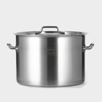 Кастрюля из нержавеющей стали Hanna Knövell, 19 л, d=32 см, h=22 см толщина 0,8 мм, дно ТРС, толщина дна 4,4 мм, 201 сталь, металлическая крышка, индукция Кастрюля из нержавеющей стали Hanna Knövell, 19 л, d=32 см, h=22 см толщина 0,8 мм, дно ТРС, толщина дна 4,4 мм, 201 сталь, металлическая крышка, индукция