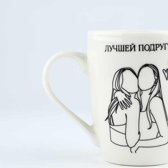 Кружка с ложкой "Лучшей подруге", 310 мл