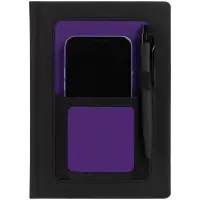 Ежедневник Mobile на заказ, недатированный, черно-фиолетовый