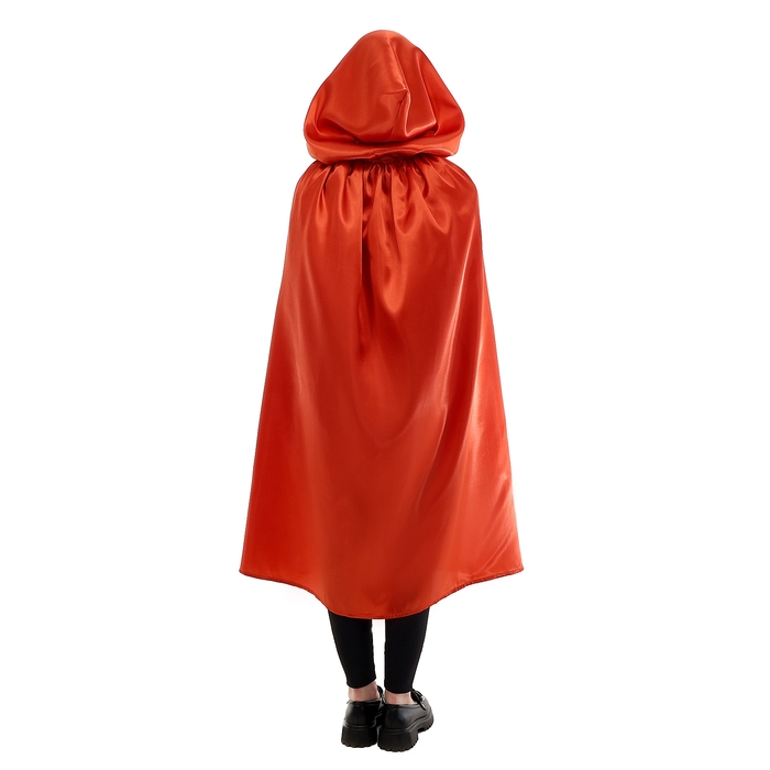 Карнавальный плащ детский, атлас, цвет терракотовый, длина 85 см Карнавальный плащ детский, атлас, цвет терракотовый, длина 85 см