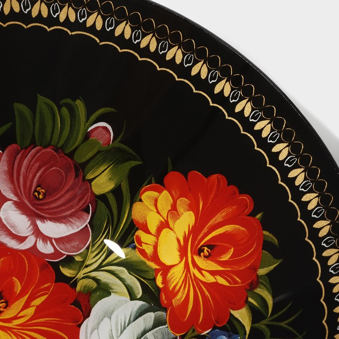 Салатник стеклянный Доляна «Народные мотивы», 920 мл, 22×5 см Салатник стеклянный Доляна «Народные мотивы», 920 мл, 22×5 см