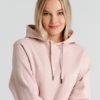 Толстовка с капюшоном унисекс King, розовая, размер XS