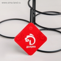 Подставка для цветов Доляна «Каскад», d=8,3см., 18×17×22 см, цвет чёрный Подставка для цветов Доляна «Каскад», d=8,3см., 18×17×22 см, цвет чёрный