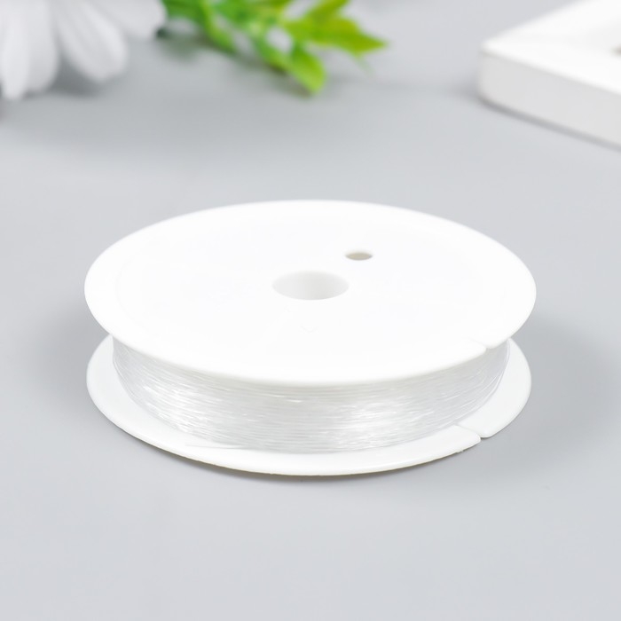 Нить силиконовая для бисера Нить силиконовая для бисера "Astra" 0,4 мм, 25 м, прозрачный