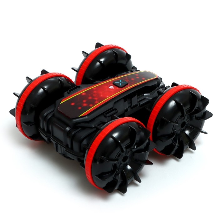 Машина-перевёртыш &laquo;Амфибия&raquo;, работает от аккумулятора, управление жестами, плавает, цвет красный