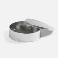 Коробка Pragmax L, круглая, серебристая Коробка Pragmax L, круглая, серебристая