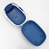 Туалет закрытый с УФ-лампой для уничтожения запаха 39 х 56 х 40 см, синий