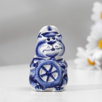 Сувенир гжель &laquo;Юнга&raquo;, бело-синий,керамика,