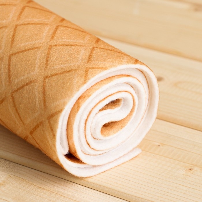 Лежак для бани с принтом "Вафелька" 150х50 см