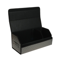 Органайзер кофр в багажник автомобиля Cartage саквояж, экокожа стеганая, 70 см, серый Органайзер кофр в багажник автомобиля Cartage саквояж, экокожа стеганая, 70 см, серый