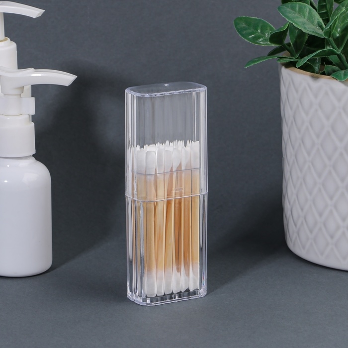 Органайзер для хранения, с крышкой, 10,4 &times; 3,8 &times; 2,1 см, цвет прозрачный