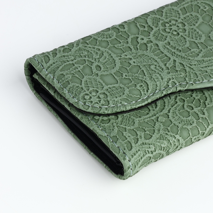 Кошелёк женский на магните, цвет зелёный Кошелёк женский на магните, цвет зелёный