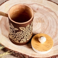 Туес "Бабочки в цветах", круглый, 9х9х15 см, береста Туес "Бабочки в цветах", круглый, 9х9х15 см, береста