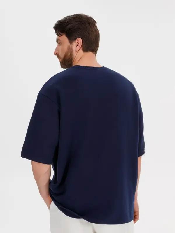 Джемпер с коротким рукавом Siluetti Volumica, темно-синий, размер XL/XXL Джемпер с коротким рукавом Siluetti Volumica, темно-синий, размер XL/XXL