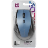 Мышь Defender Accura MM-365, беспроводная, оптическая, 1600 dpi, 1xAA (не в компл), синяя Мышь Defender Accura MM-365, беспроводная, оптическая, 1600 dpi, 1xAA (не в компл), синяя