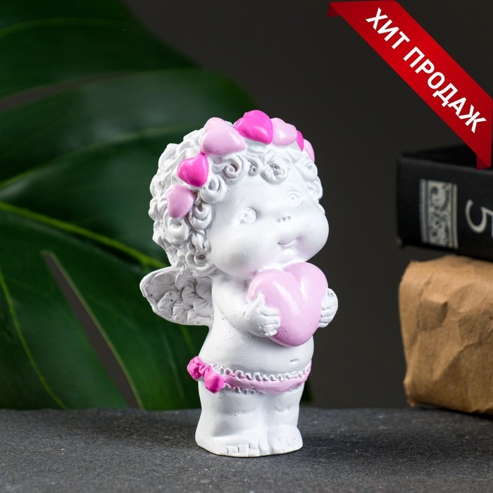 Фигура Фигура "Ангел с сердечком" 5х5х9см