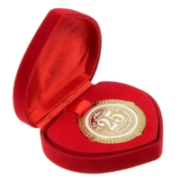 Медаль свадебная в бархатной коробке &laquo;Серебряная свадьба 25 лет вместе&raquo;, d= 5 см