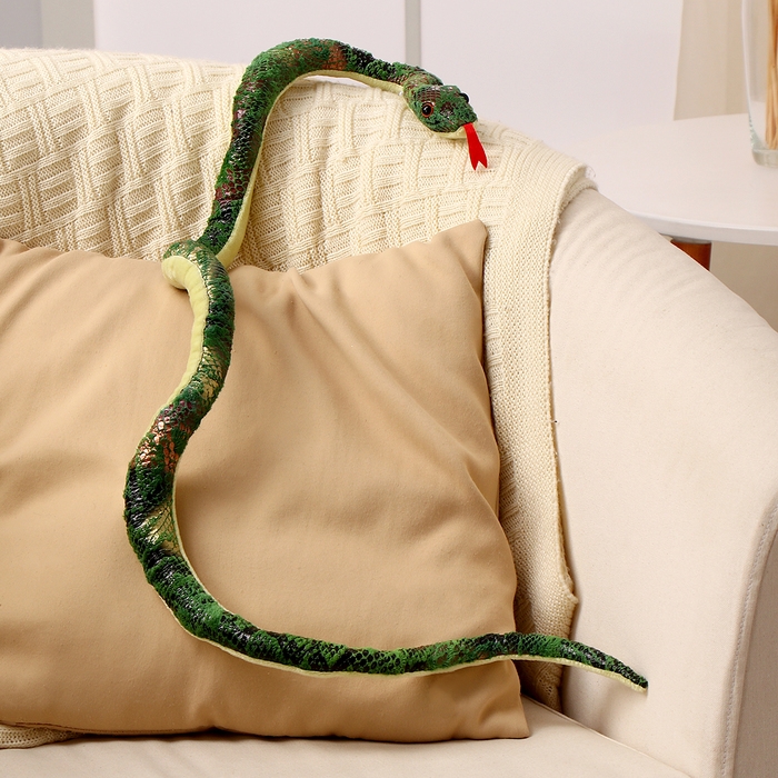 Мягкая игрушка &laquo;Змея&raquo;, 98 см, цвет зелёный