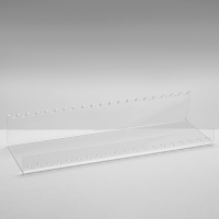 Горизонтальная подставка под ручки на 20 шт., 31,5×11×6 см, оргстекло 2 мм В ЗАЩИТНОЙ ПЛЁНКЕ Горизонтальная подставка под ручки на 20 шт., 31,5×11×6 см, оргстекло 2 мм В ЗАЩИТНОЙ ПЛЁНКЕ