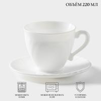 Сервиз чайный Luminarc CADIX, 220 мл, 6 персон, стеклокерамика, белый