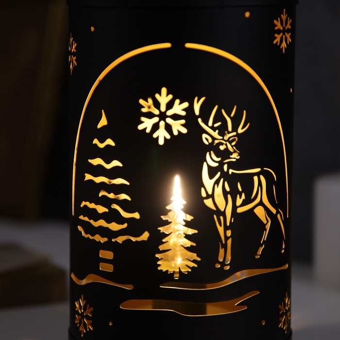 Фигура световая "Лесная поляна", 12.3x21 см, 1 LED. АААх3 (не в компл.), свечение тёплое белое