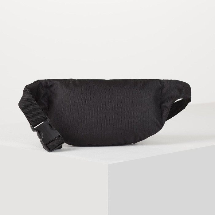 Сумка на пояс «Запрещено», 32х8х15 см, отд на молнии, цвет чёрный Сумка на пояс «Запрещено», 32х8х15 см, отд на молнии, цвет чёрный