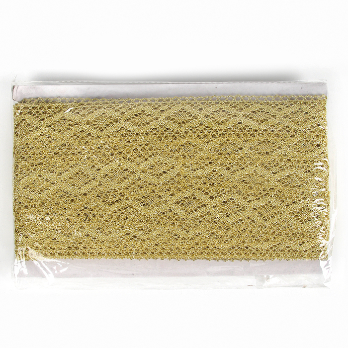 Тесьма золотая прямая 3,7  намотка 25 метров