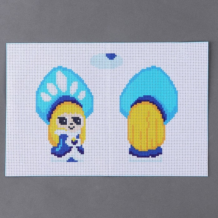 Вышивка крестиком на Новый год. Набор для создания игрушки &laquo;Милая снегурочка&raquo;