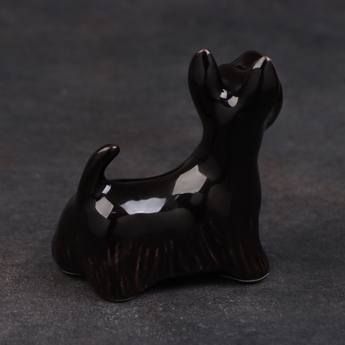 Статуэтка фарфоровая "Скотч терьер", 8 см