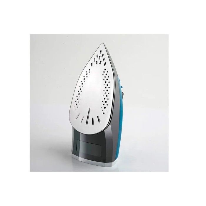 Утюг Black+Decker BXIR2200E, нержавеющая сталь подошва, 2200 Вт, 30 г/мин, 280 мл, синий