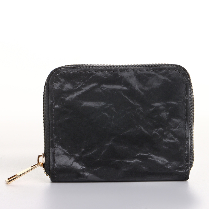 Кошелёк женский на молнии, цвет чёрный Кошелёк женский на молнии, цвет чёрный