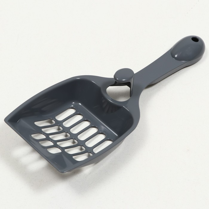 Туалет Сима с бортом + совок-микс 30 х 39 х 13,5 см серый FIX