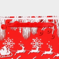 Новый год. Пакет подарочный, ламинированный, "Олени",31 х 40 х 11,5 см.