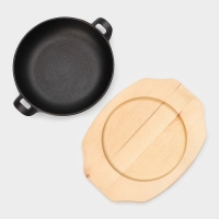 Сковорода чугунная Magma «Ансан», 25×20,3×4,5 см, индукция, цвет чёрный Сковорода чугунная Magma «Ансан», 25×20,3×4,5 см, индукция, цвет чёрный