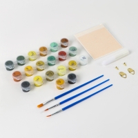 Картина по номерам с подрамником и поталью &laquo;Золотые тропики&raquo;, 30 х 40 см