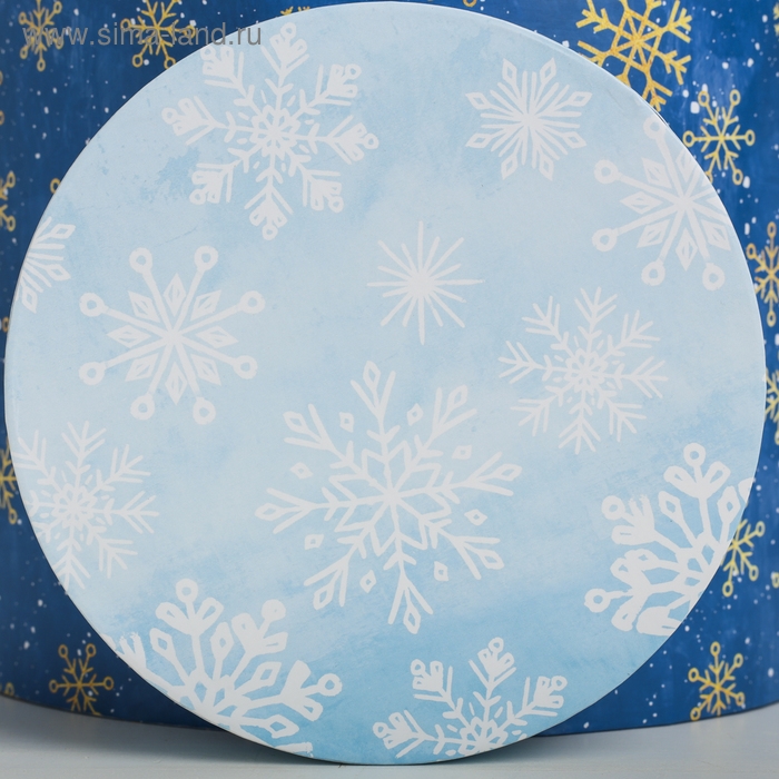 Набор подарочных коробок 5 в 1 &laquo;Чудесные снежинки&raquo;, 13 х 14‒19.5 х 22 см, Новый год