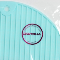 Подставка под горячее Доляна &laquo;Круг&raquo;, 18 см, цвет мятный